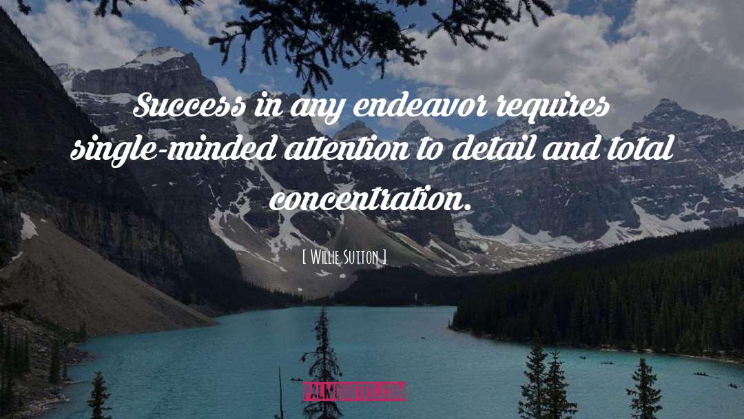 Focus And Concentration quotes by Willie Sutton