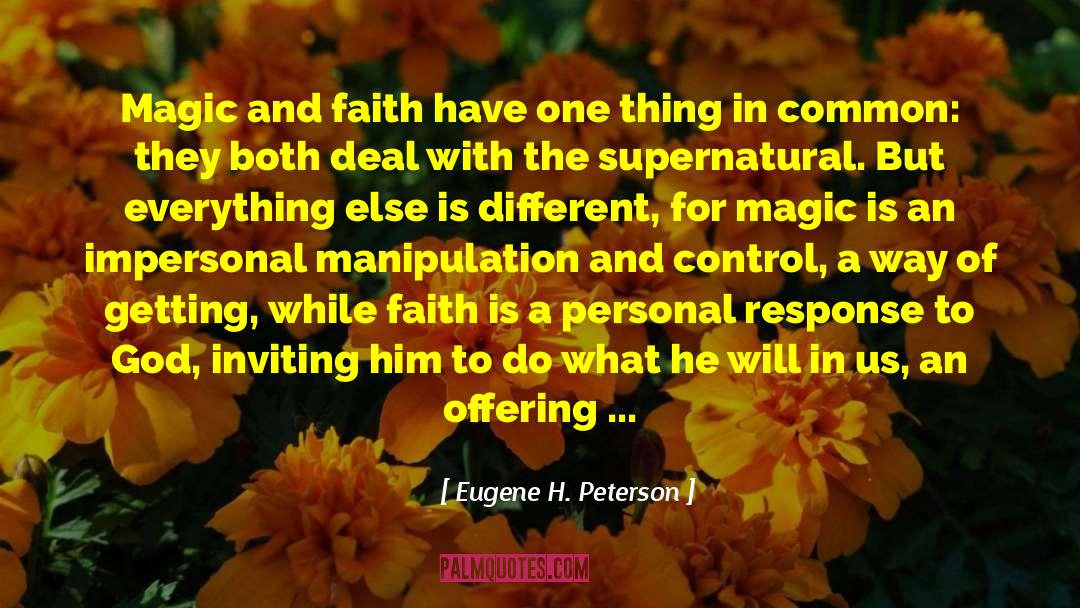 Focus On God quotes by Eugene H. Peterson