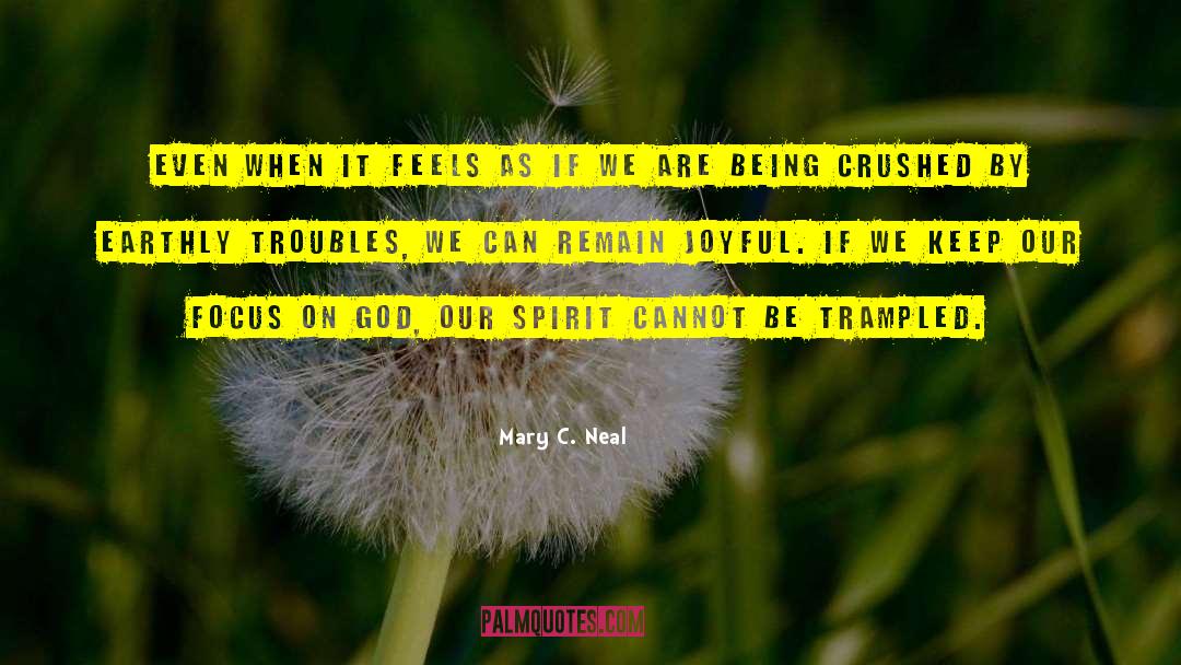 Focus On God quotes by Mary C. Neal