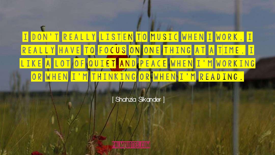 Focus On One Thing quotes by Shahzia Sikander
