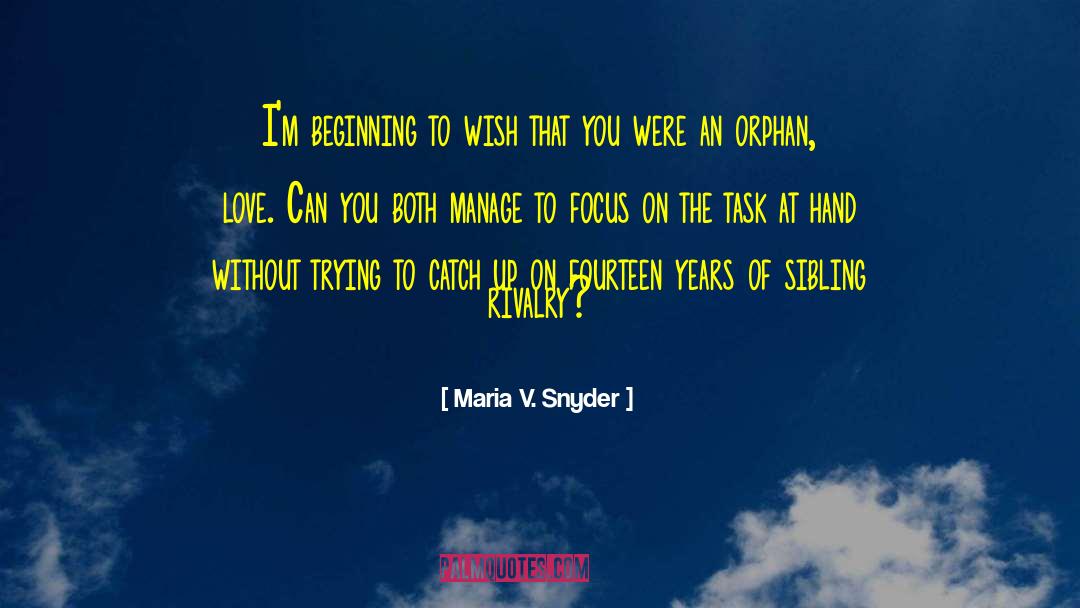 Focus On Positive quotes by Maria V. Snyder
