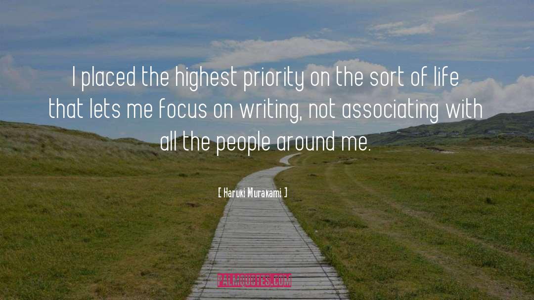 Focus On Present quotes by Haruki Murakami