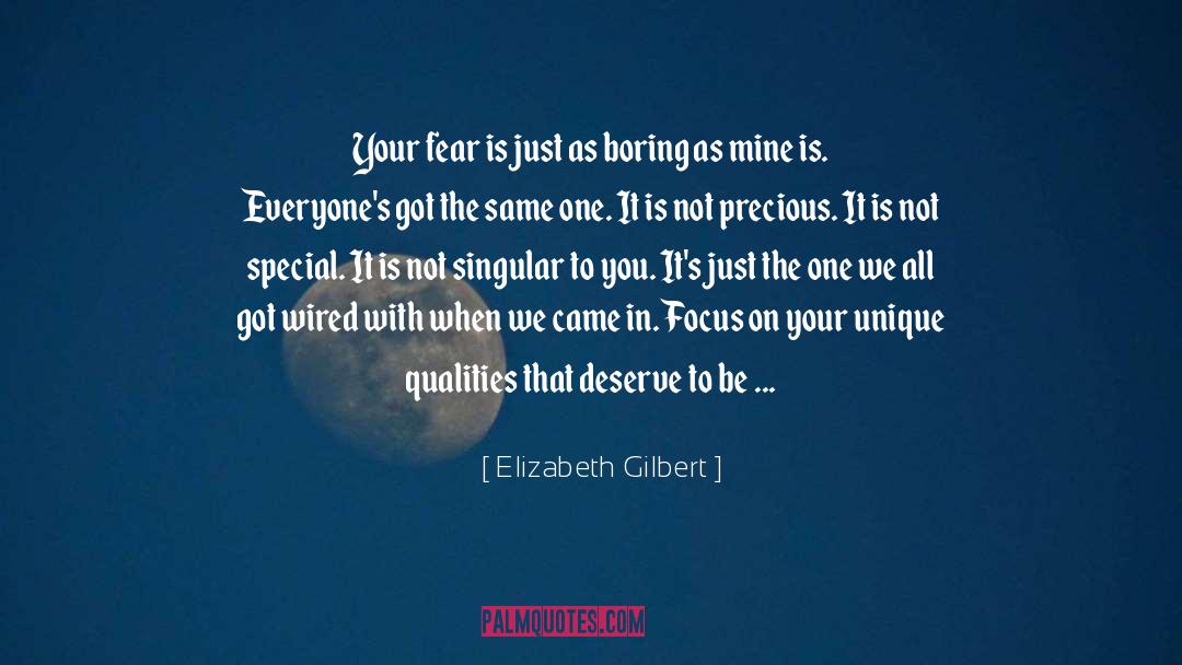Focus On Your Dreams quotes by Elizabeth Gilbert