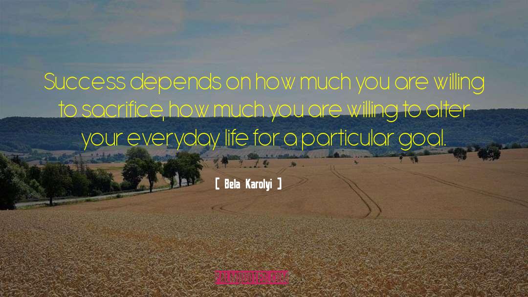 Focus On Your Life quotes by Bela Karolyi