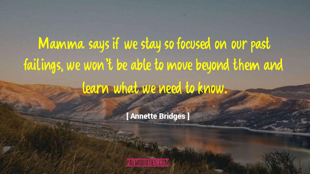 Focused Mindset quotes by Annette Bridges