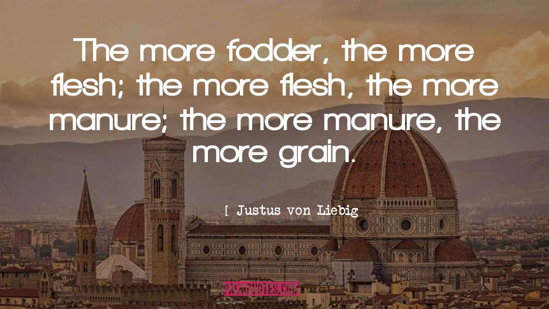 Fodder quotes by Justus Von Liebig