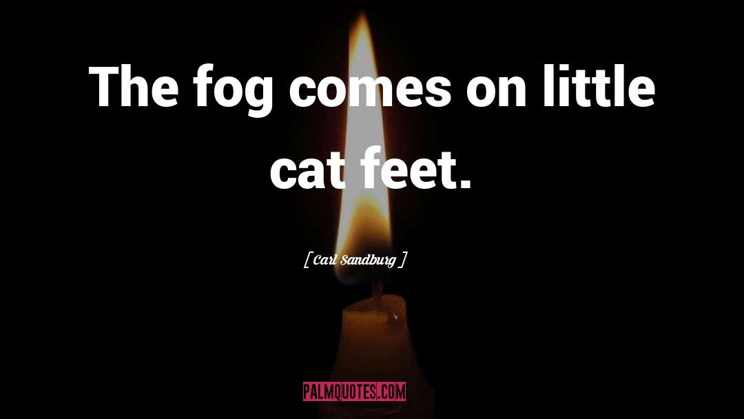Fog quotes by Carl Sandburg