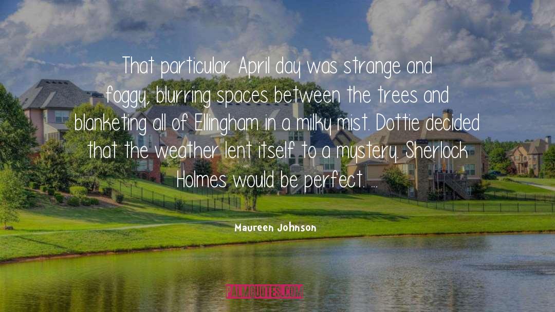 Foggy quotes by Maureen Johnson