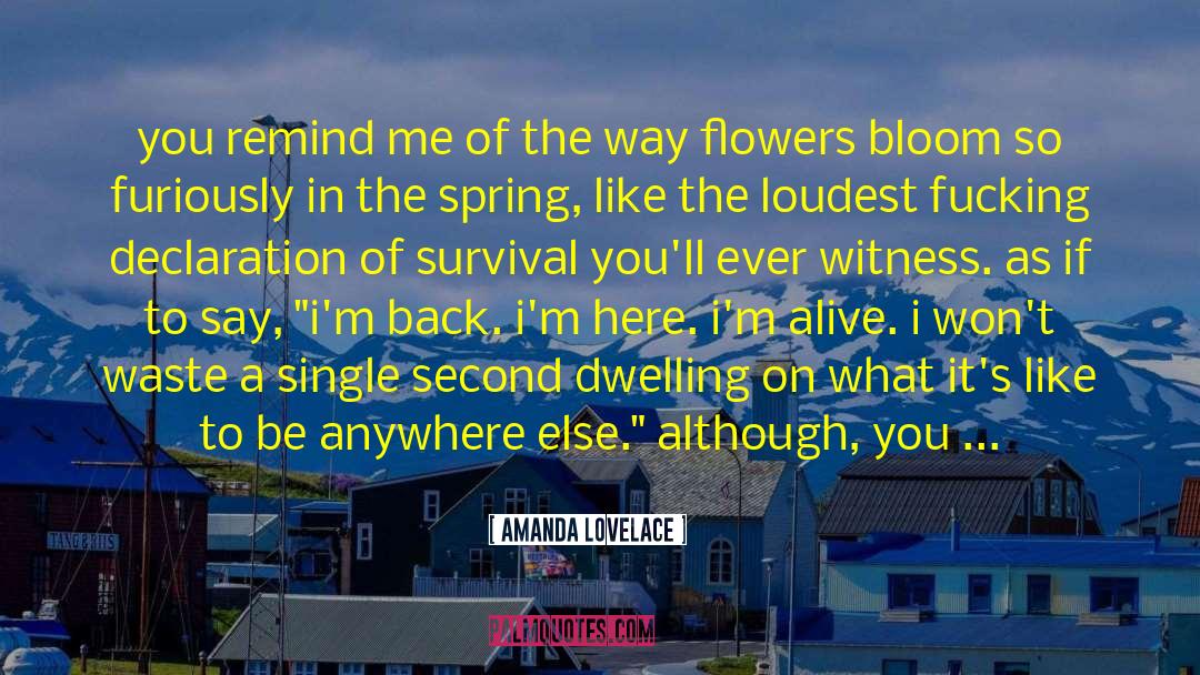 Foisters Flowers quotes by Amanda Lovelace