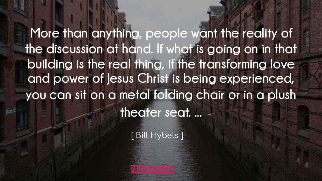 Folding quotes by Bill Hybels