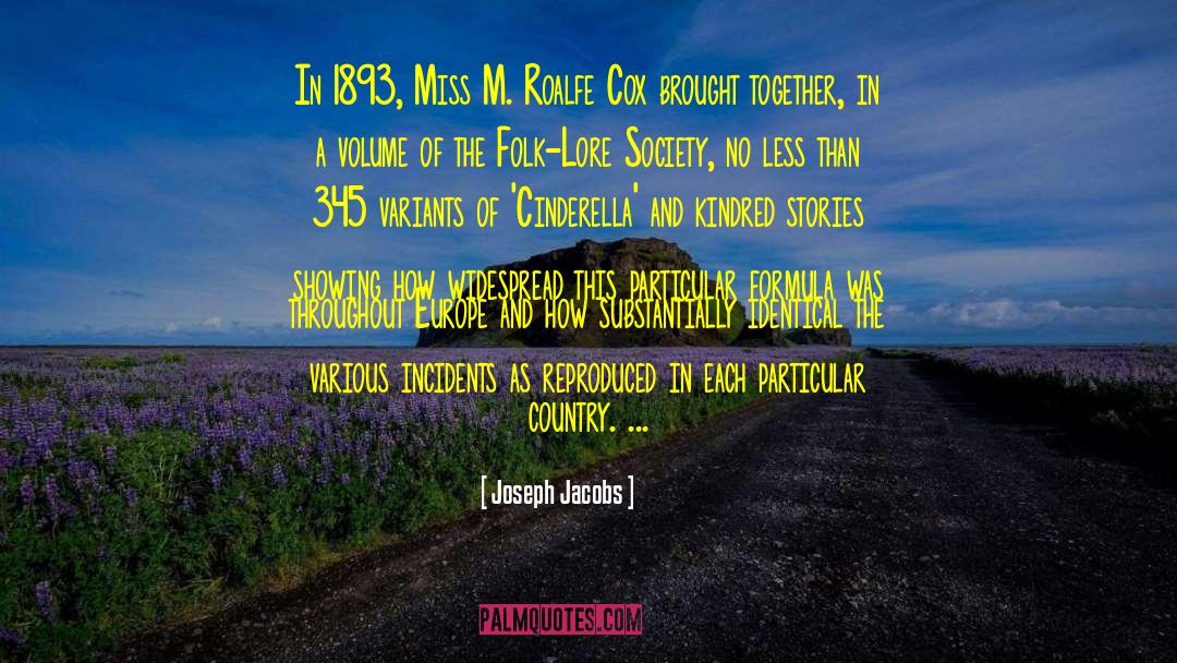 Folk Lore quotes by Joseph Jacobs