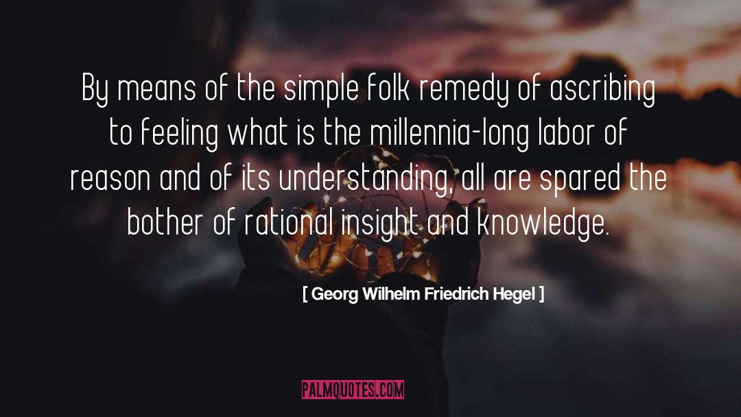 Folk Remedy quotes by Georg Wilhelm Friedrich Hegel