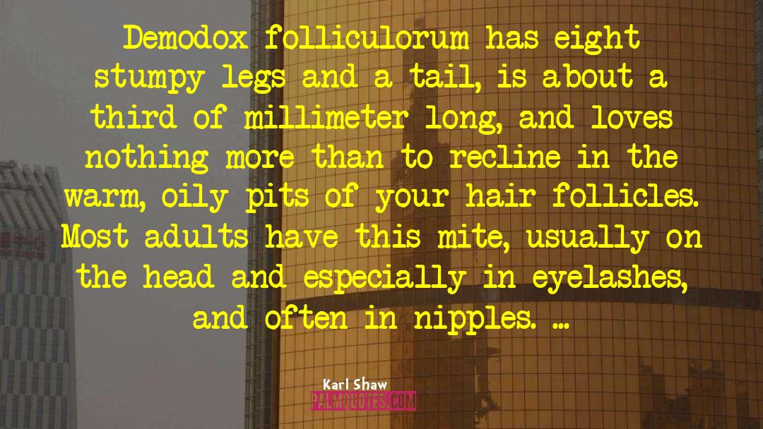 Follicles quotes by Karl Shaw