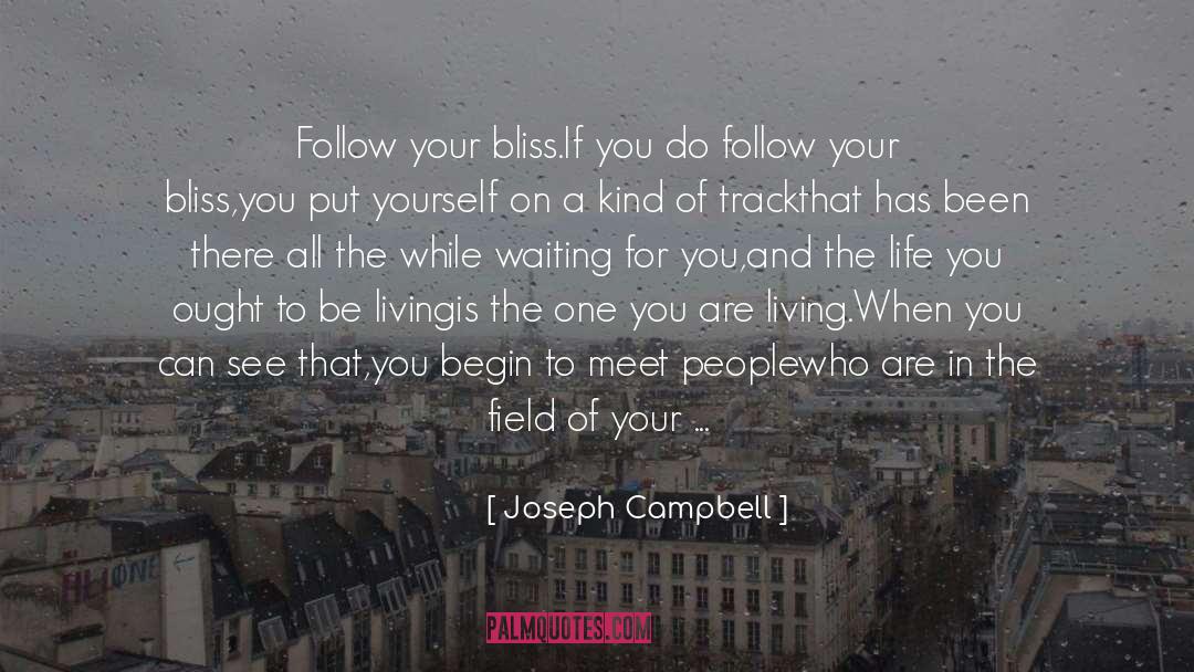 Follow Your Bliss quotes by Joseph Campbell