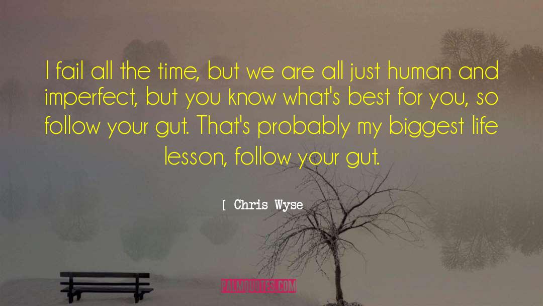 Follow Your Gut quotes by Chris Wyse