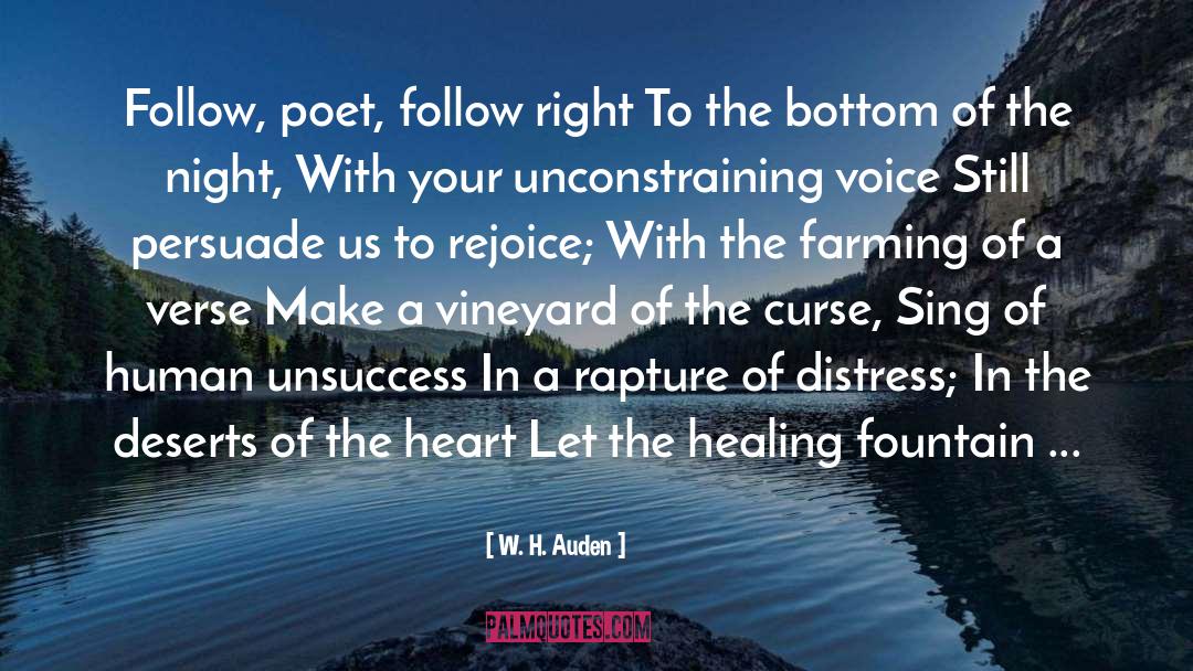 Follow Your Heart Poetry quotes by W. H. Auden