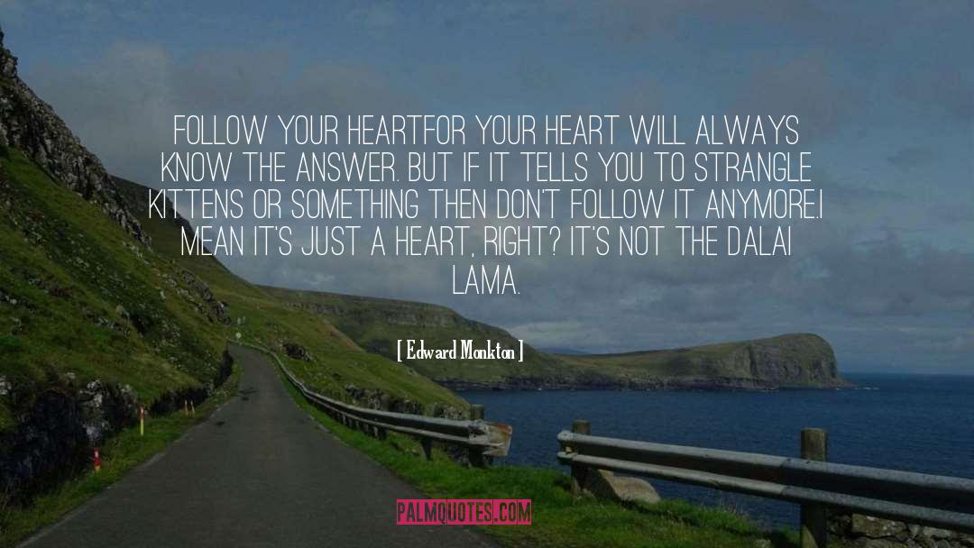 Follow Your Heart quotes by Edward Monkton