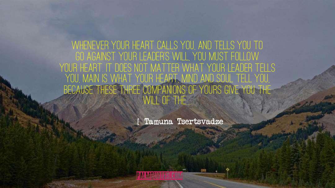 Follow Your Heart quotes by Tamuna Tsertsvadze