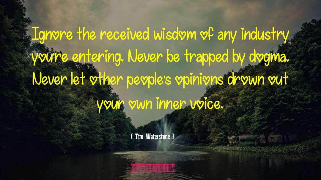 Follow Your Inner Voice quotes by Tim Waterstone