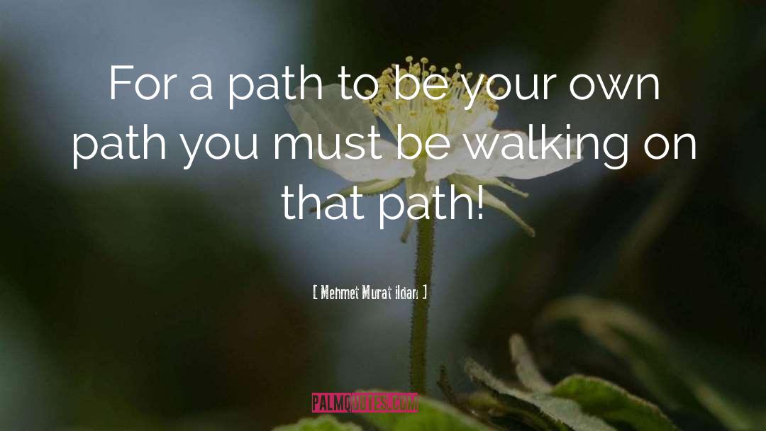 Follow Your Own Path quotes by Mehmet Murat Ildan