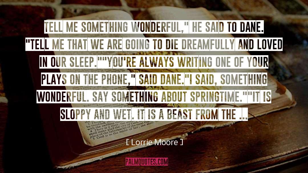 Following Dreams quotes by Lorrie Moore