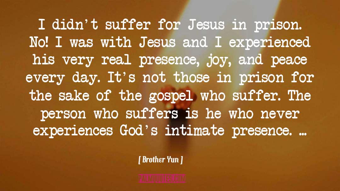 Following Jesus quotes by Brother Yun