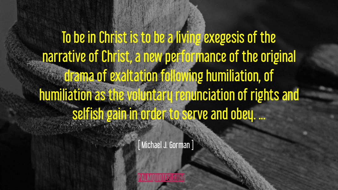 Following Jesus quotes by Michael J. Gorman