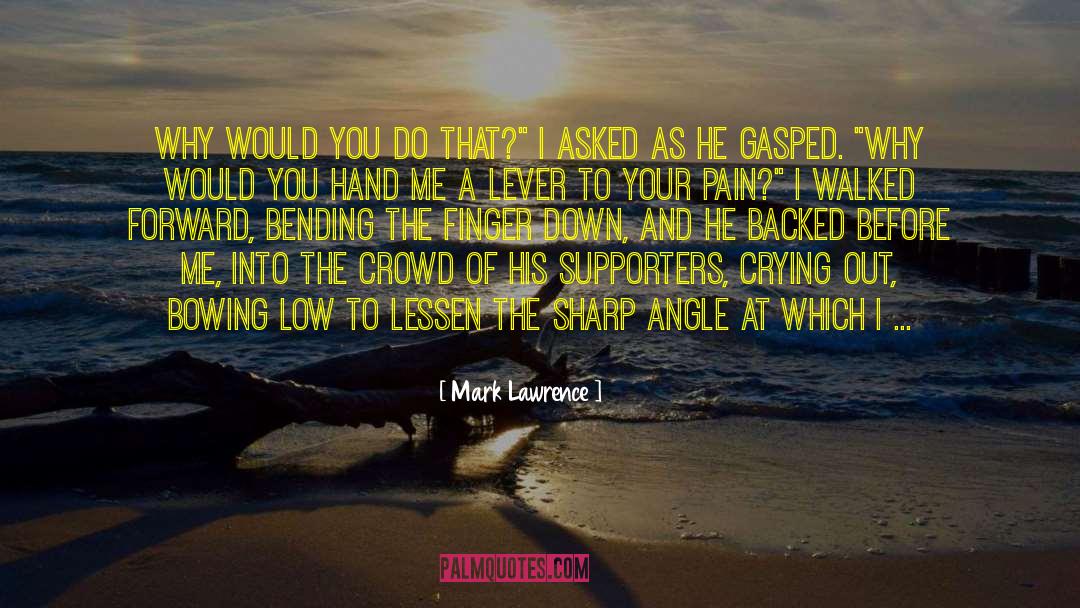 Following The Crowd quotes by Mark Lawrence