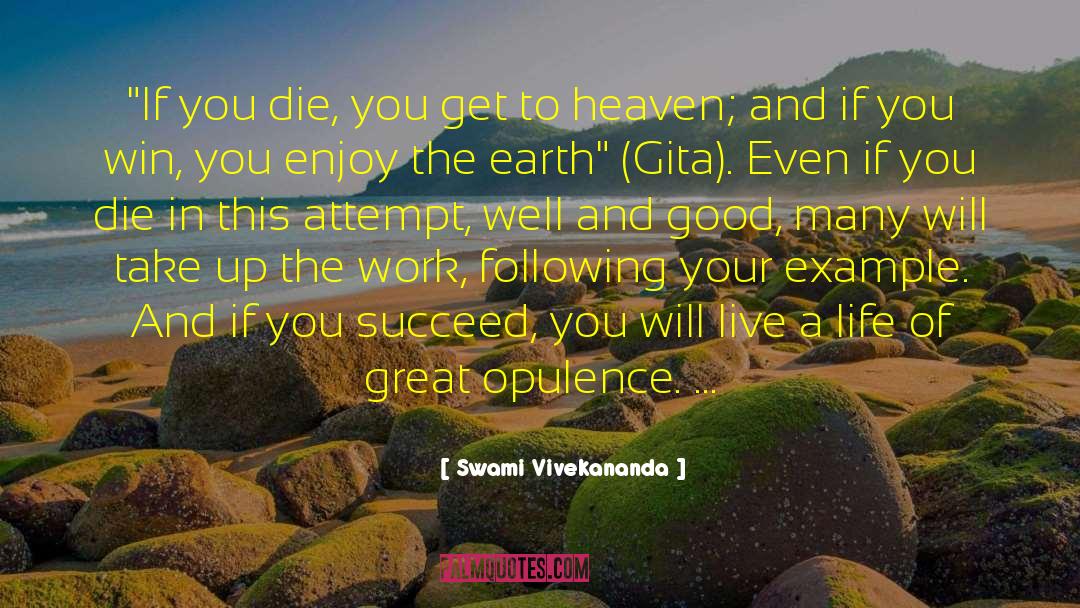 Following Your Example quotes by Swami Vivekananda