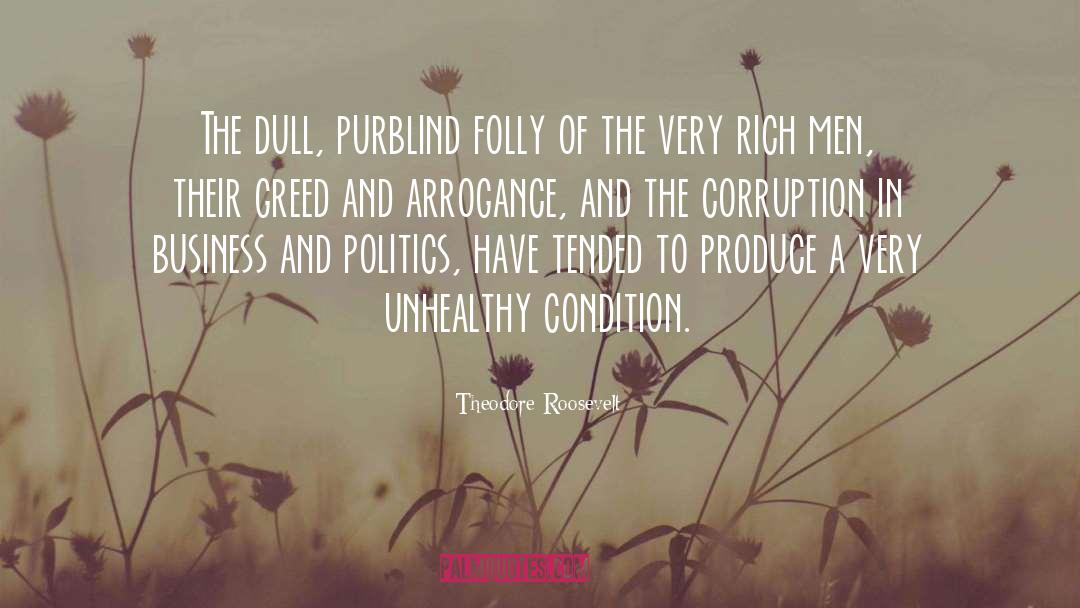 Folly quotes by Theodore Roosevelt