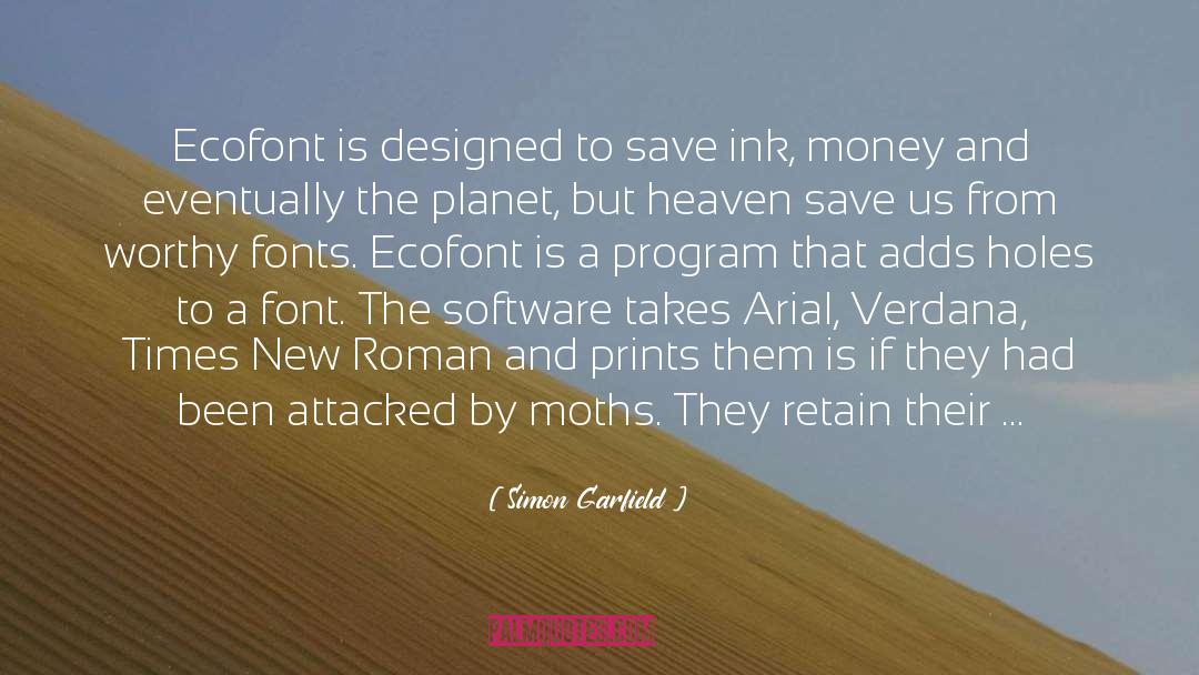 Fonts quotes by Simon Garfield