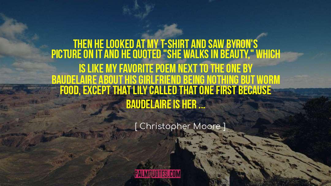 Food And Beauty quotes by Christopher Moore