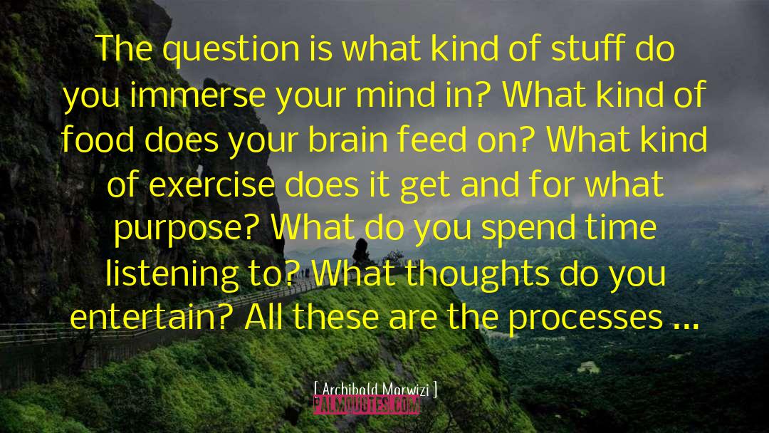 Food For Brain quotes by Archibald Marwizi