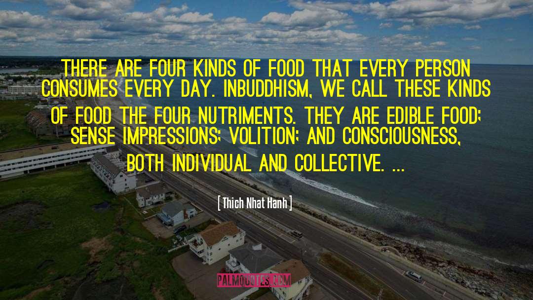 Food For Thought Food quotes by Thich Nhat Hanh