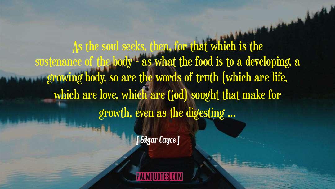 Food Is For Information quotes by Edgar Cayce