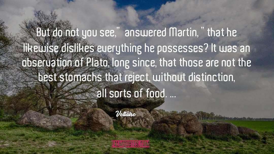Food Love quotes by Voltaire