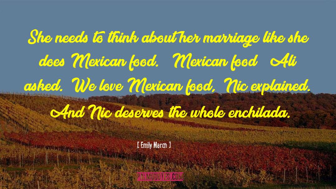 Food Lovers quotes by Emily March