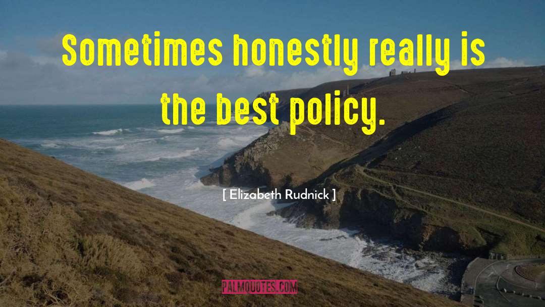 Food Policy quotes by Elizabeth Rudnick