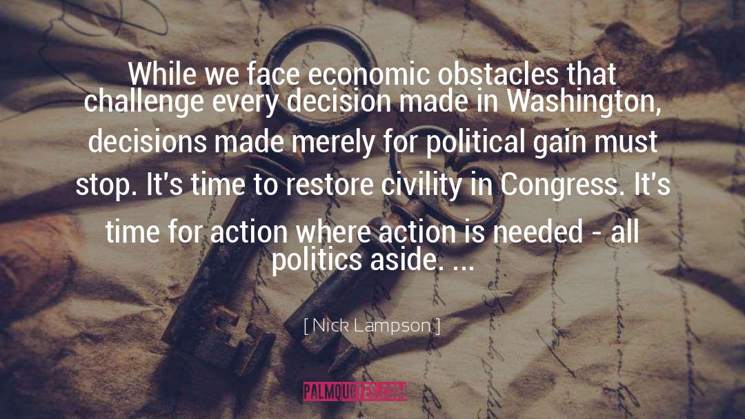 Food Politics quotes by Nick Lampson