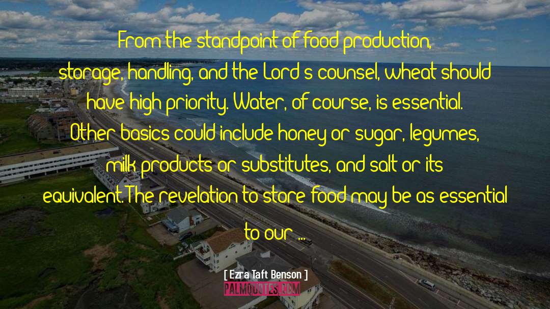 Food Production quotes by Ezra Taft Benson