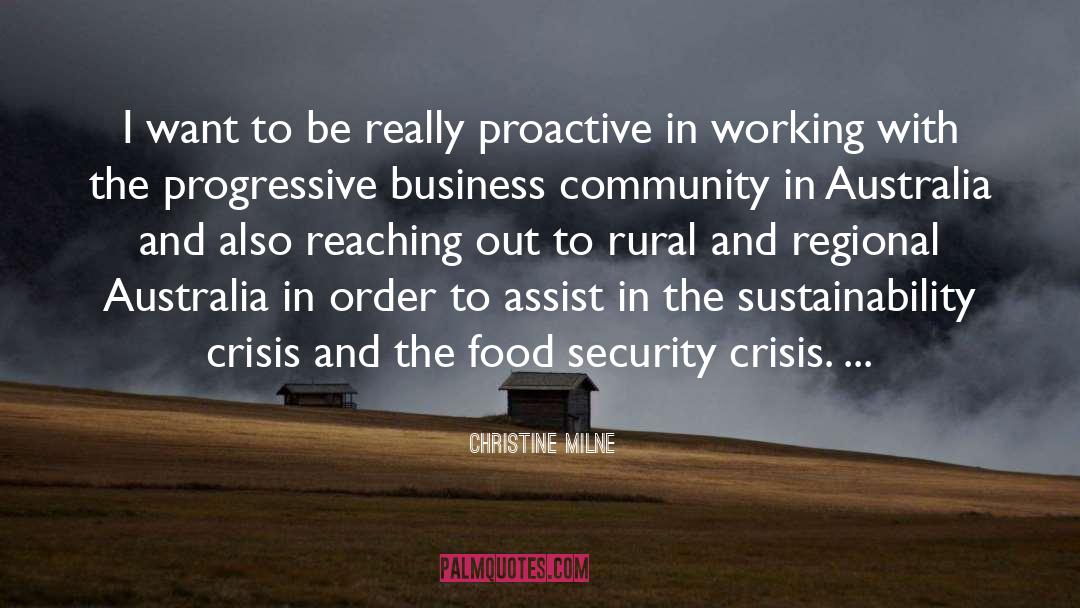 Food Security quotes by Christine Milne