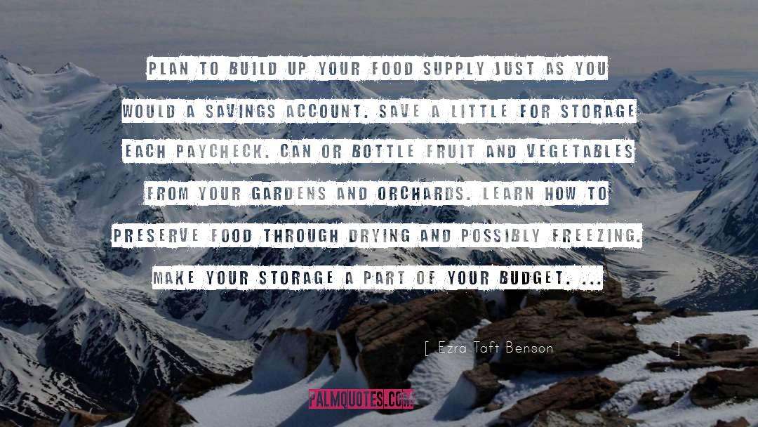 Food Supply quotes by Ezra Taft Benson