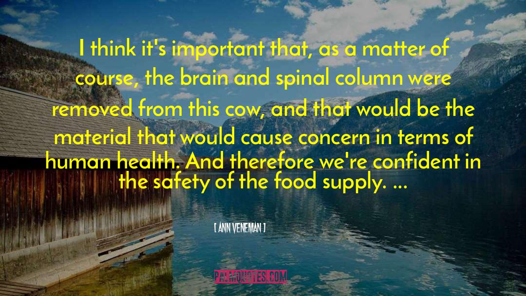 Food Supply quotes by Ann Veneman