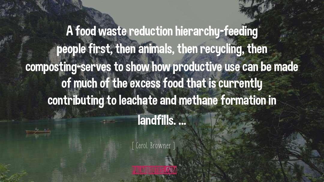 Food Waste quotes by Carol Browner