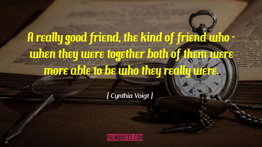 Foodie Friend quotes by Cynthia Voigt
