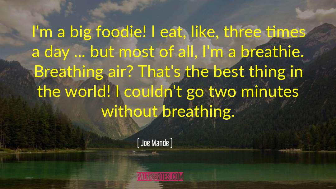 Foodie quotes by Joe Mande