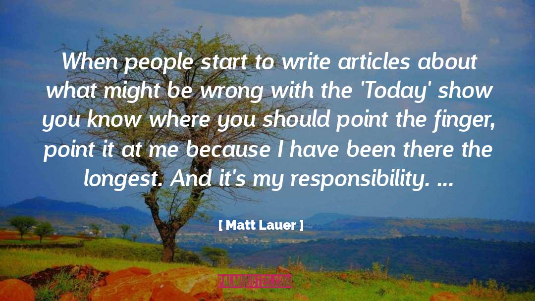 Fool Start quotes by Matt Lauer