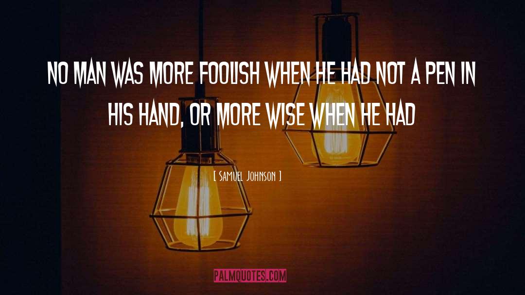 Foolish quotes by Samuel Johnson