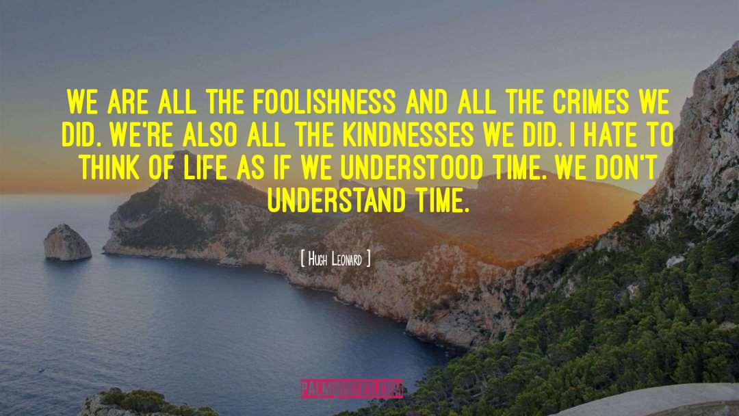 Foolishness quotes by Hugh Leonard