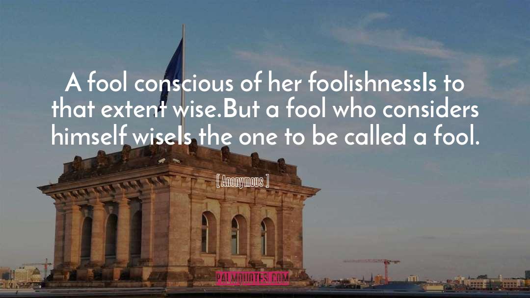 Foolishness quotes by Anonymous